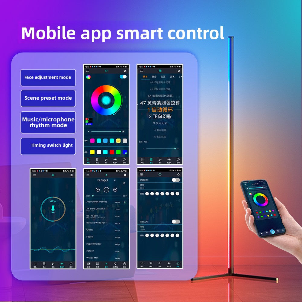 RGBIC Bluetooth Floor Lamp with App Control